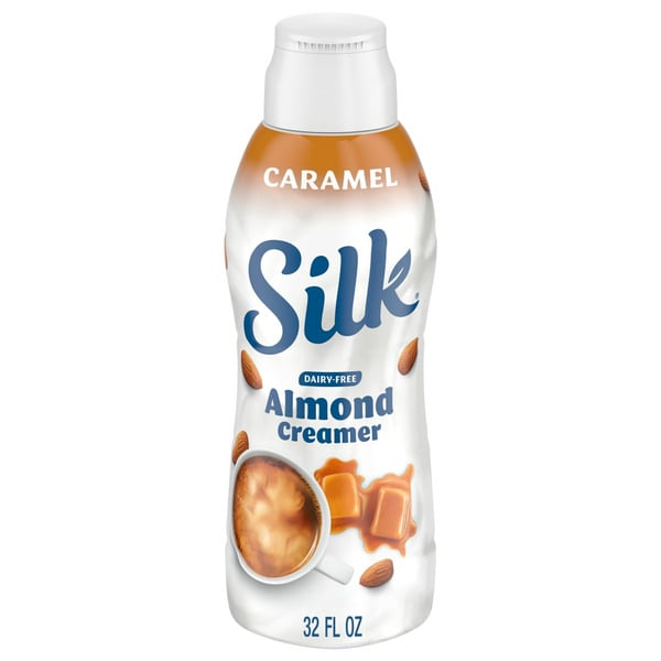 Creamers Silk Caramel Almond Creamer, Dairy Free, Gluten Free, Soy Free hero