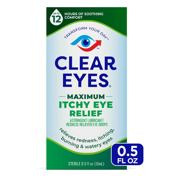 Eye & Ear Care Clear Eyes Eye Drops Max Itchy Eye Relief hero