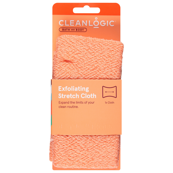 More Household Cleanlogic Body Care Stretch Cloth, Exfoliating hero