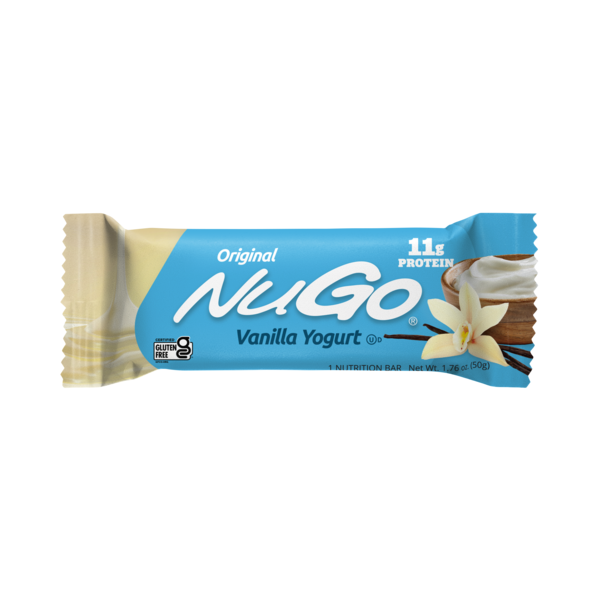 Energy & Granola Bars NuGo Original Vanilla Yogurt, Gluten Free, Protein Bar hero