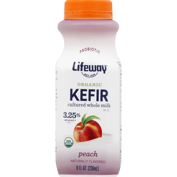 Yogurt Lifeway Kefir, Organic, Peach hero