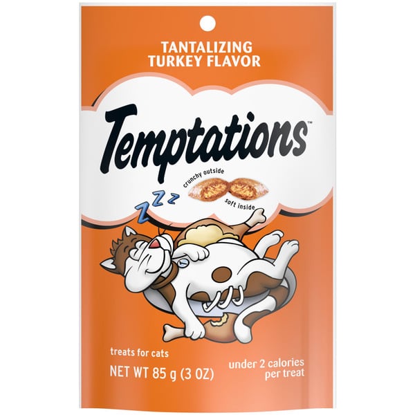 Cat Food & Care TEMPTATIONS Classic Crunchy and Soft Cat Treats Turkey Flavor hero