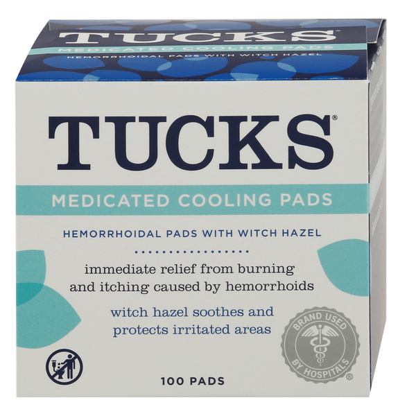 First Aid TUCKS Cooling Pads, Medicated hero