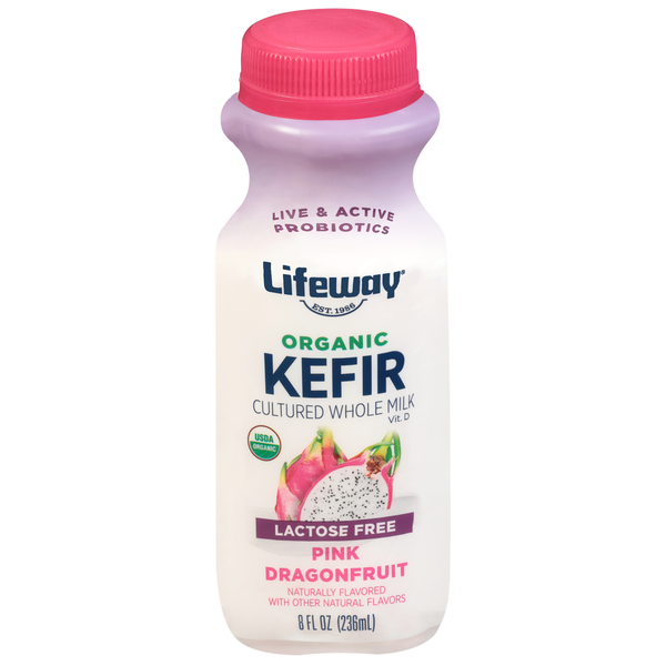 Lifeway Kefir, Organic, Lactose Free, Pink Dragonfruit hero