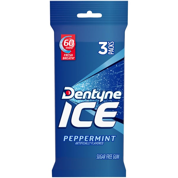 Mint & Gum Dentyne Ice Peppermint Sugar Free Gum hero