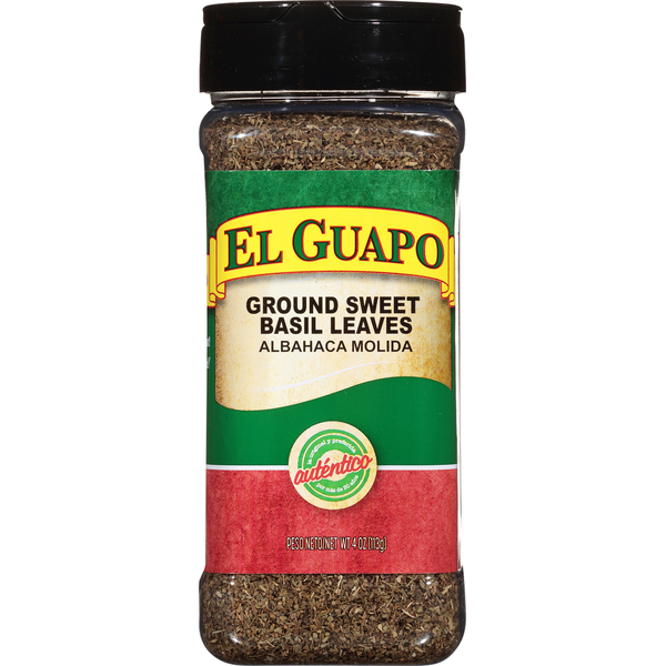 Spices & Seasonings El Guapo Basil Leaves, Sweet, Ground hero