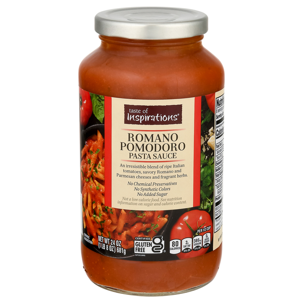 Pasta Sauce Taste of Inspirations Pasta Sauce, Romano Pomodoro hero