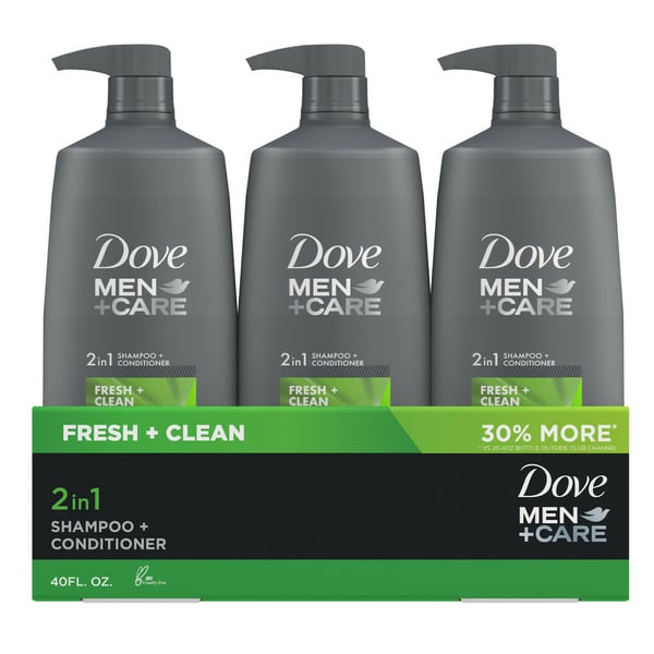 Hair Care Dove Men+Care 2 In 1 Shampoo And Conditioner Fresh And Clean With Caffeine hero