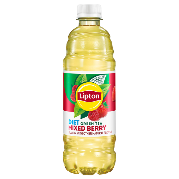 Tea Lipton Green Tea, Mixed Berry, Diet hero