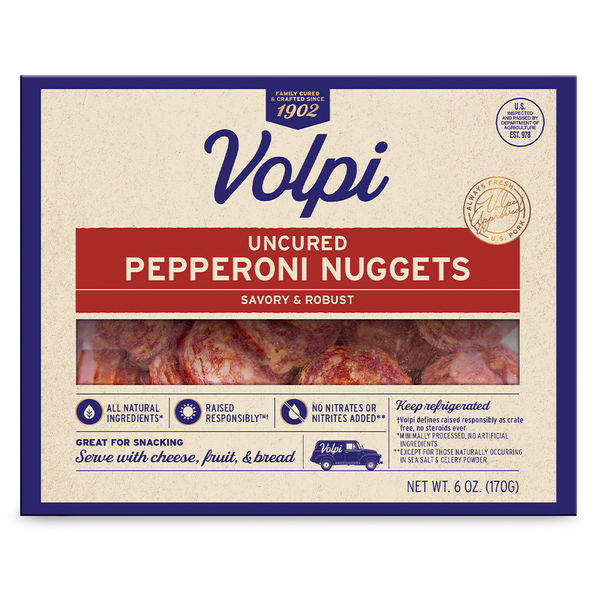 Lunch Meat Volpi Uncured Pepperoni Nuggets hero