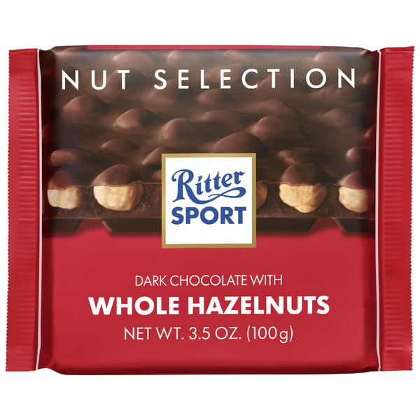 Candy & Chocolate Ritter Sport Dark Chocolate with Whole Hazelnuts hero