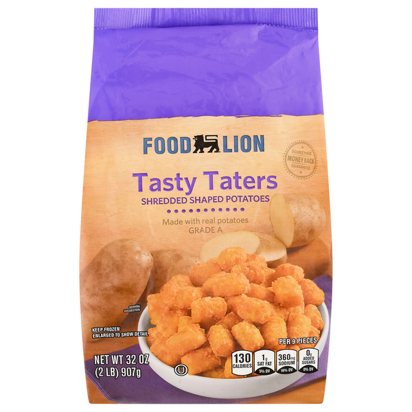 Frozen Appetizers & Sides Food Lion Potato Puffs, Shredded, Tasty Taters hero