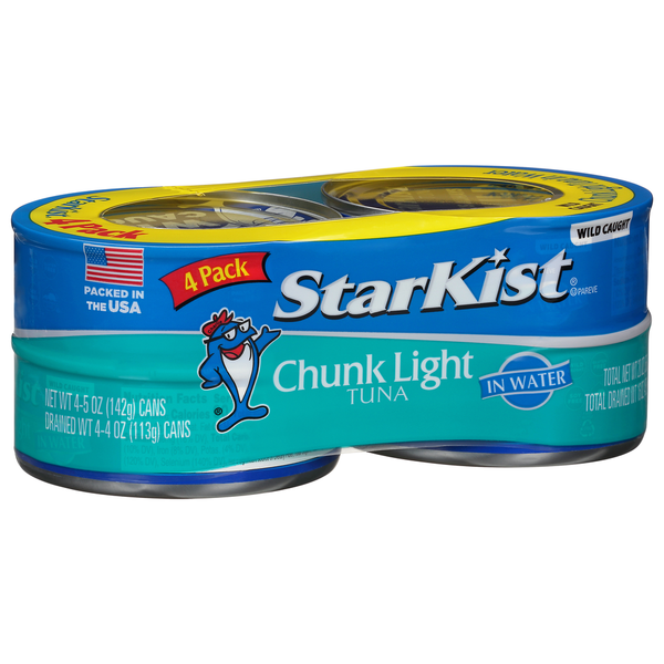 Canned Meat & Seafood StarKist Tuna, Chunk Light, 4 Pack hero