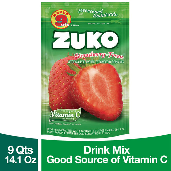 Drink Mixes ZUKO Strawberry Family hero