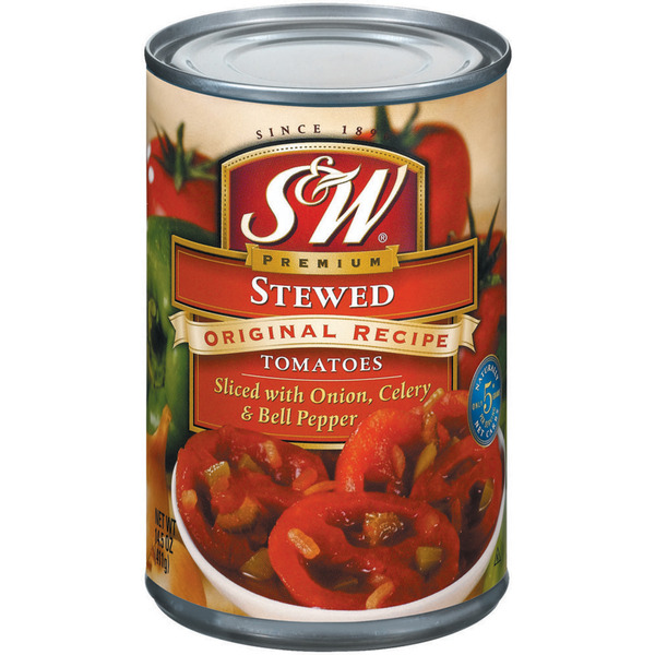 Canned & Jarred Vegetables S&W Stewed Original Recipe Sliced Tomatoes hero