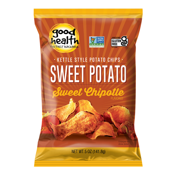 Chips & Pretzels Good Health Kettle Chips Sweet Potato Sweet Chipotle hero