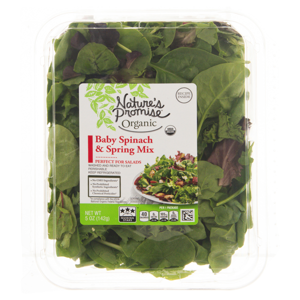 Organic Produce Nature's Promise Organic Baby Spinach & Spring Salad Mix hero