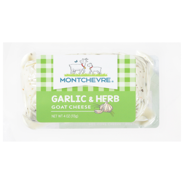 Packaged Cheese Montchevre Goat Cheese, Garlic & Herbs hero