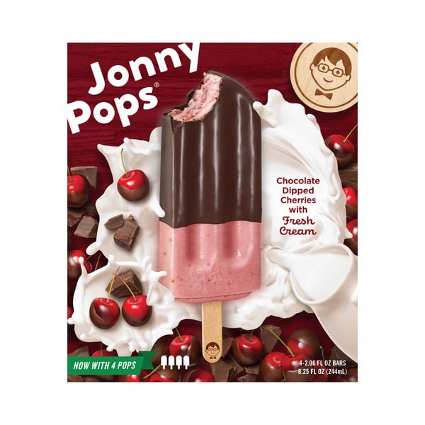 Ice Cream, Sorbet & Ice JonnyPops Chocolate Dipped Cherries With Fresh Cream hero