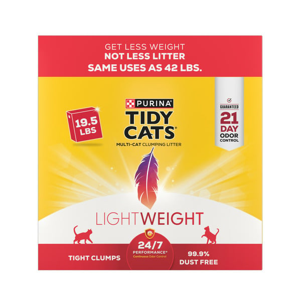 Cat Food & Care Purina Tidy Cats Low Dust, Clumping, LightWeight Cat Litter, 24/7 Performance Multi Cat Litter hero