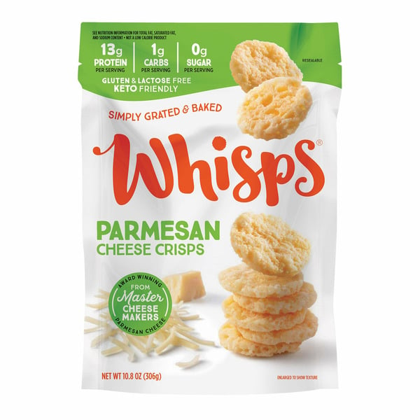 Crackers Whisps Parmesan Cheese Crisps, 10.8 oz hero