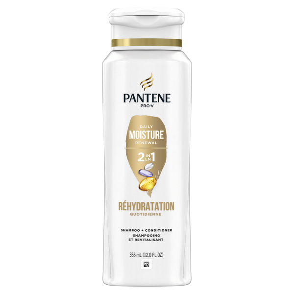 Pantene Daily Moisture Renewal 2 in 1 Shampoo + Conditioner hero