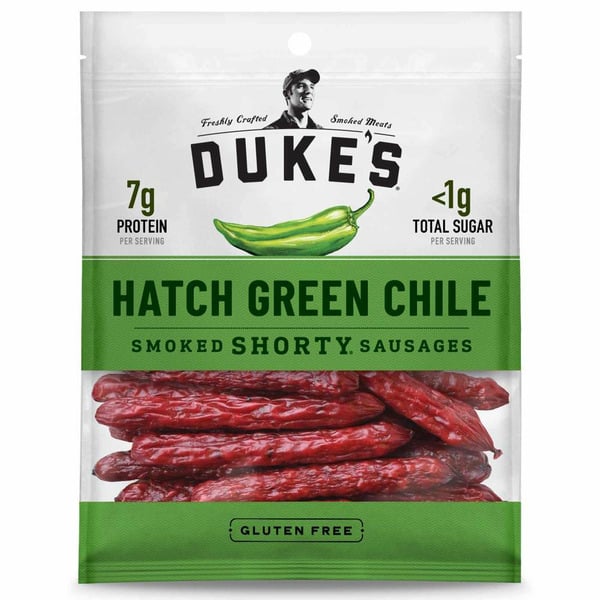 Hot Dogs, Bacon & Sausage Duke's Hatch Green Chile Smoked Shorty Sausages hero