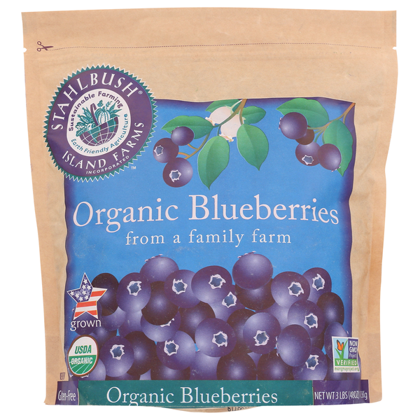 Frozen Produce Stahlbush Island Farms Organic Blueberries hero