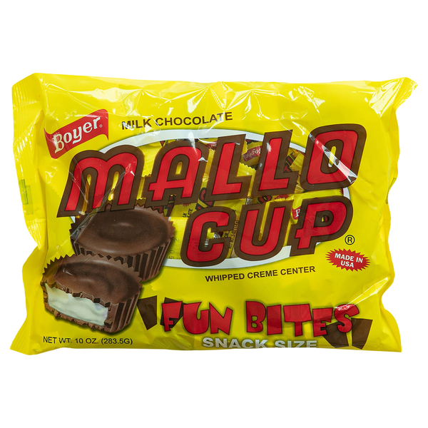 Candy & Chocolate Boyer Mallo Cup, Milk Chocolate, Fun Bites, Snack Size hero