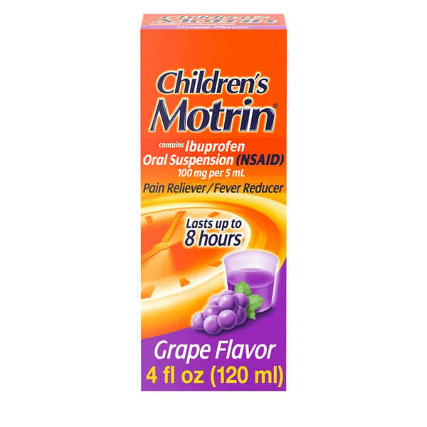 Muscles, Joints & Pain Relief Children's Motrin Oral Suspension, Grape hero