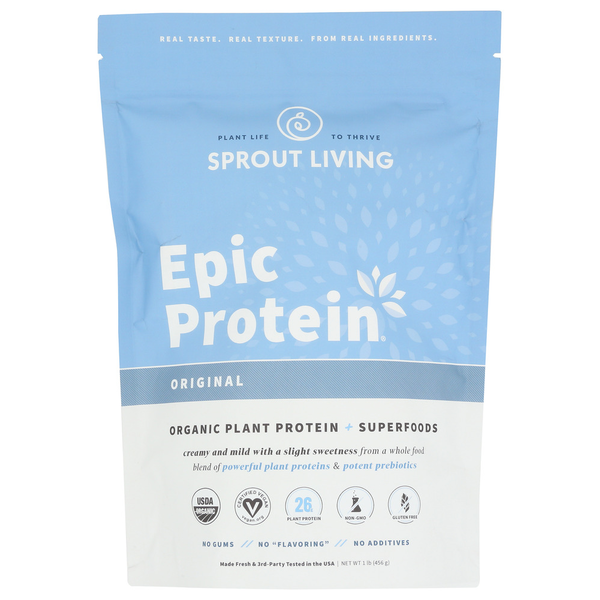 Vitamins & Supplements Sprout Living Epic Protein: Original hero