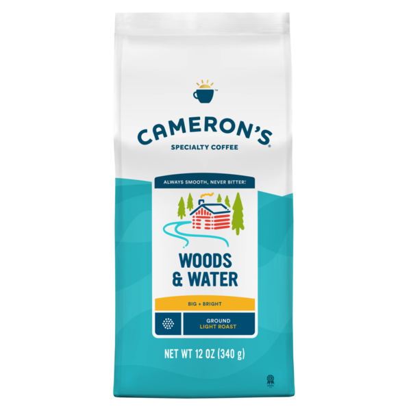 Coffee Cameron's Coffee Bag, Woods & Water Light Roast Ground Coffee hero