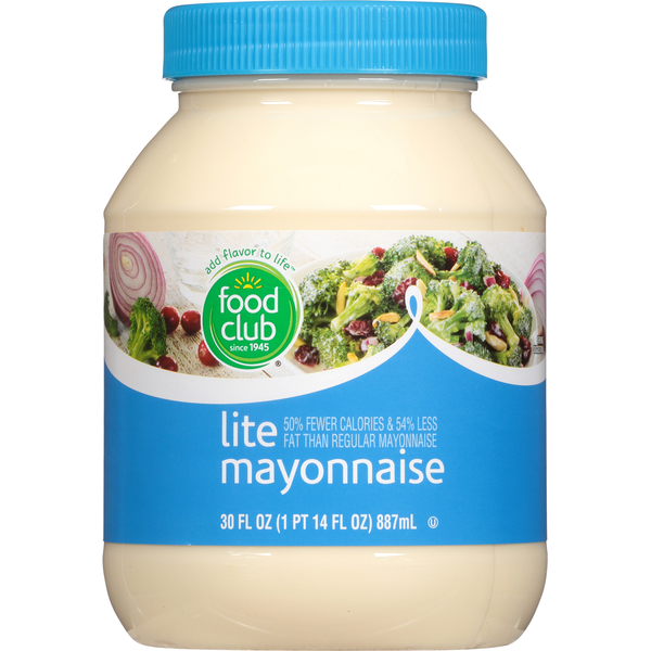 Condiments Food Club Mayonnaise, Lite hero