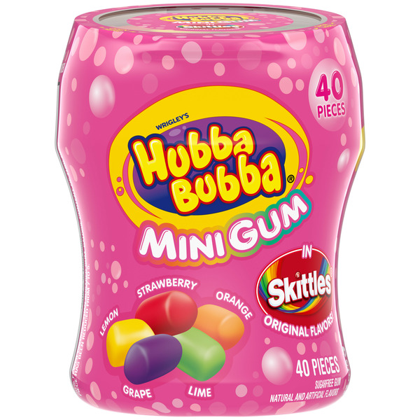 Hubba Bubba Sugar Free Rainbow Gum Bottle hero