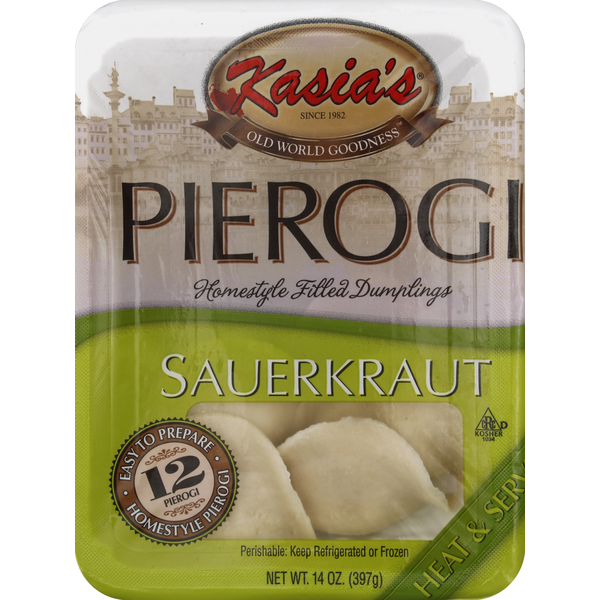 Frozen Appetizers & Sides Kasia's Pierogies, Sauerkraut hero