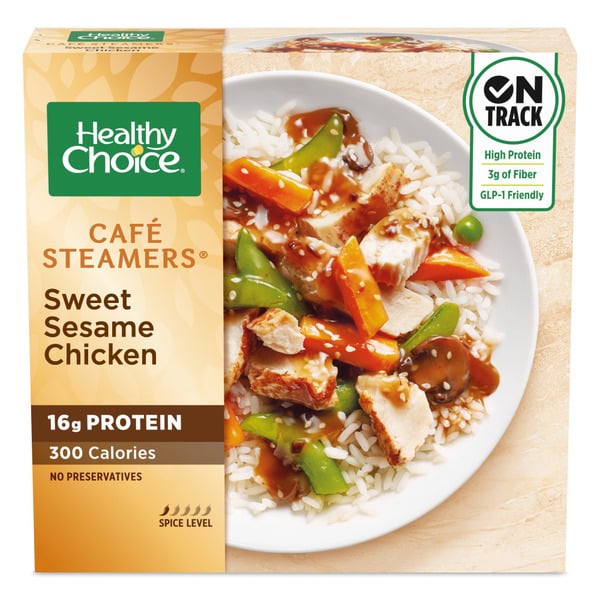 Frozen Meals Healthy Choice Café Steamers Sweet Sesame Glazed Chicken Frozen Meal hero