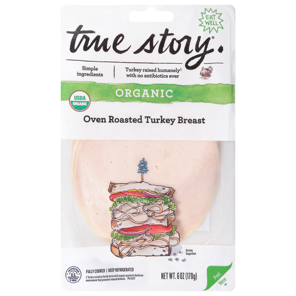 Lunch Meat True Story Organic Oven Roasted Turkey Breast hero