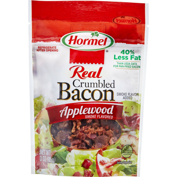 Packaged Meat Hormel Real Crumbled Bacon Applewood Smoke Flavored hero