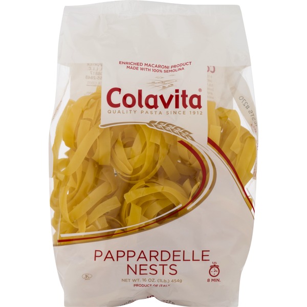 Dry Pasta Colavita Pappardelle Nest Pasta hero