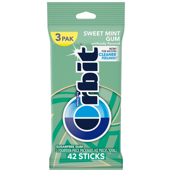 Mint & Gum Orbit Sweet Mint Sugar Free Chewing Gum hero