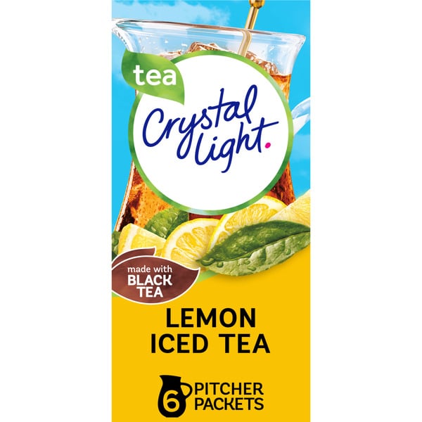 Cocoa & Drink Mixes Crystal Light Lemon Iced Tea Naturally Flavored Powdered Drink Mix hero