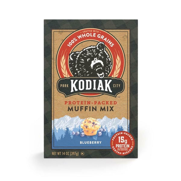 Doughs, Gelatins & Bake Mixes Kodiak Cakes Blueberry Muffin Mix hero