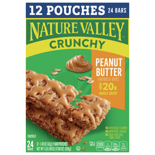 Breakfast Bars & Pastries Nature Valley Granola Bars, Peanut Butter, Crunchy hero