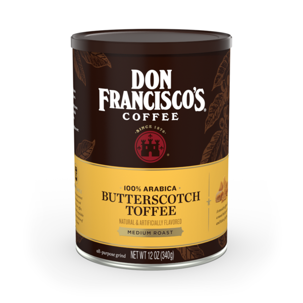 Coffee Don Francisco's Coffee Butterscotch Toffee Flavored Ground Coffee hero