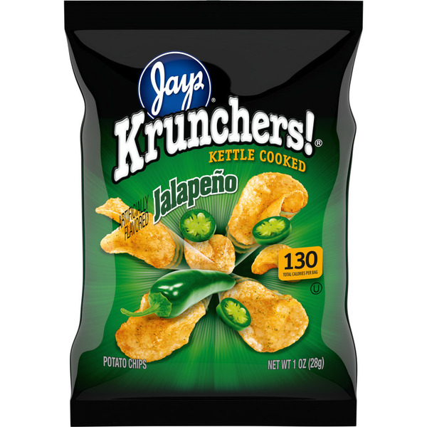 Chips & Pretzels Krunchers! Jalapeño Flavored Potato Chips hero