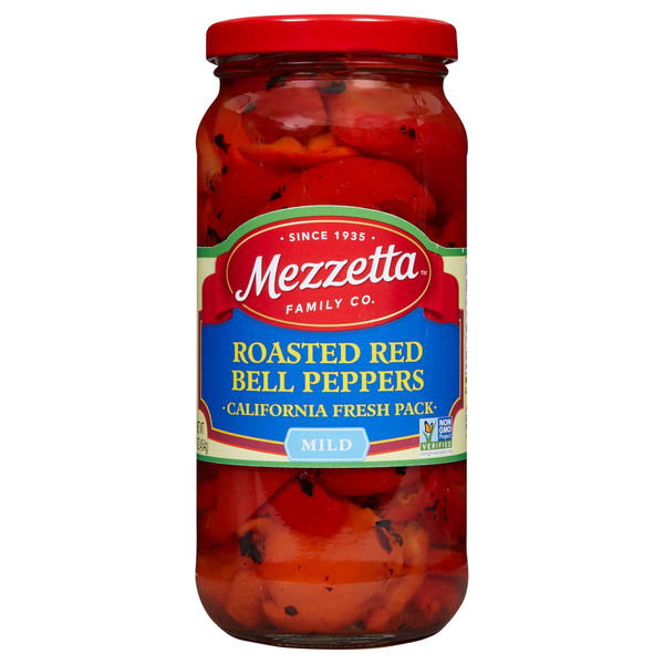 Canned & Jarred Vegetables Mezzetta Bell Peppers, Roasted Red, Mild hero