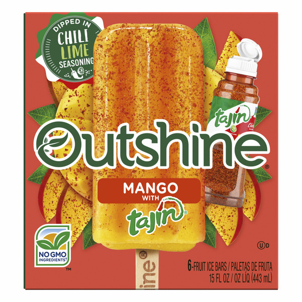 Ice Cream & Ice Outshine Mango Frozen Fruit Bars with Tajin hero