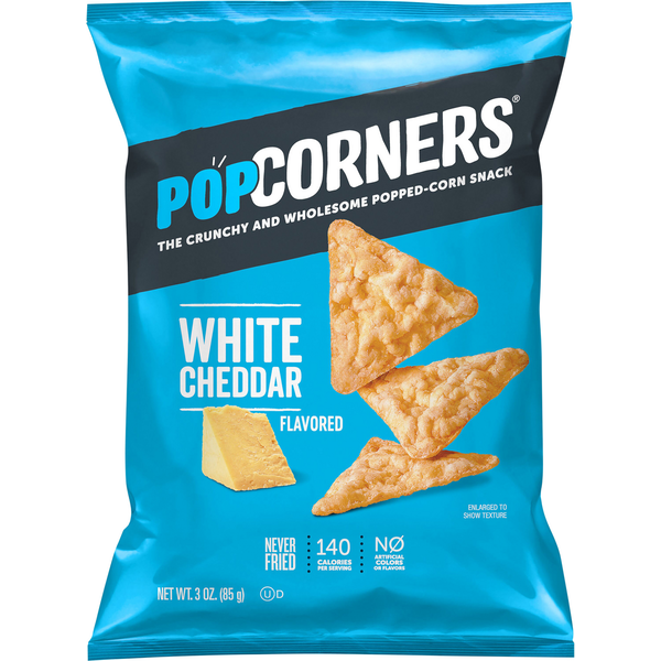 Chips & Pretzels PopCorners Popped-Corn Snack, White Cheddar Flavored hero