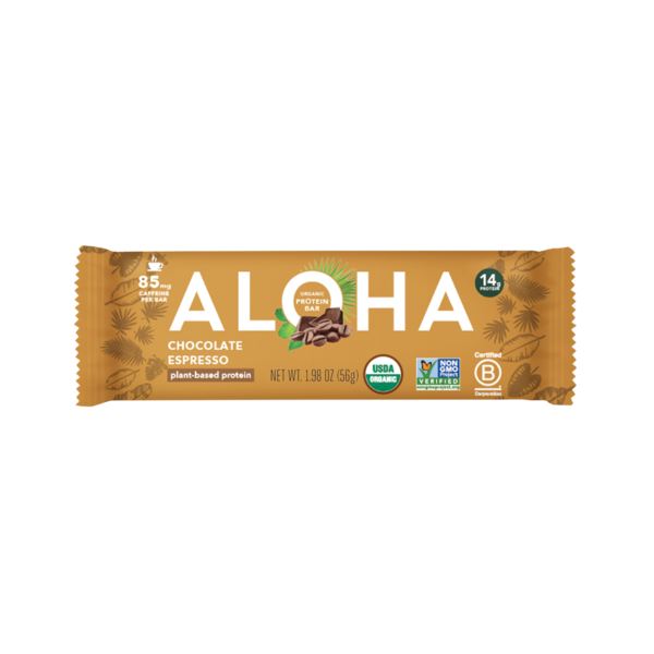 Energy & Granola Bars Aloha Protein Bar, Organic, Chocolate Espresso hero