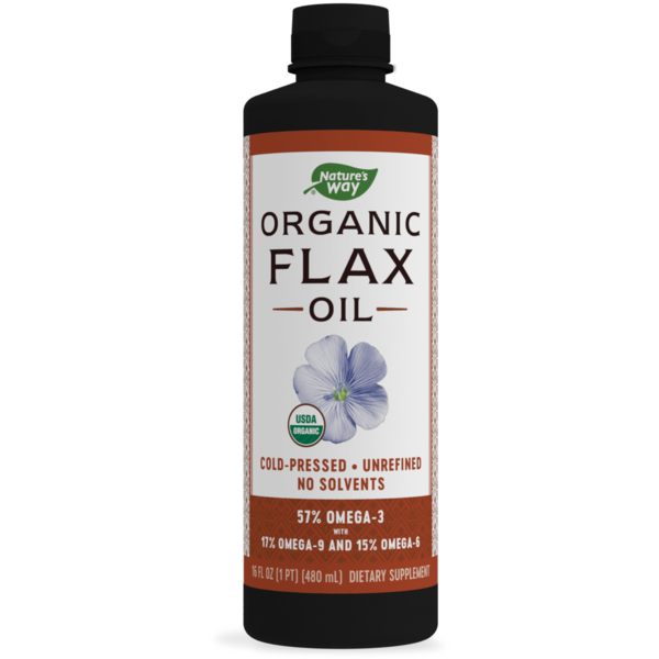 Digestion Nature's Way Organic Flax Oil hero